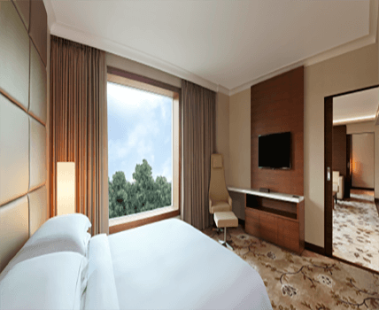 Hilton Embassy GolfLinks Bangalore luxury hotel showcasing premium amenities