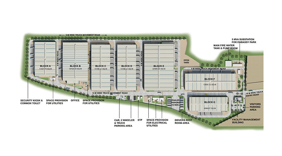 Embassy Group's industrial development at Chakan, Pune. Embassy Group's industrial development at Chakan, Pune.