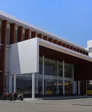 Front side of Embassy Academy