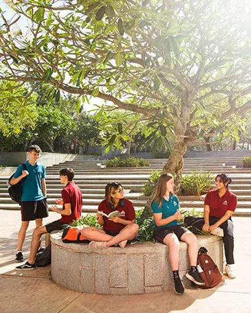 Students in School Campus