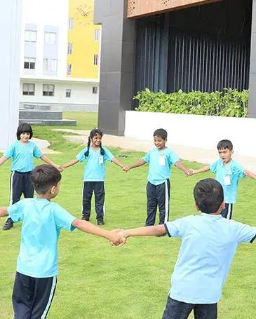 Students Playing on the Ground