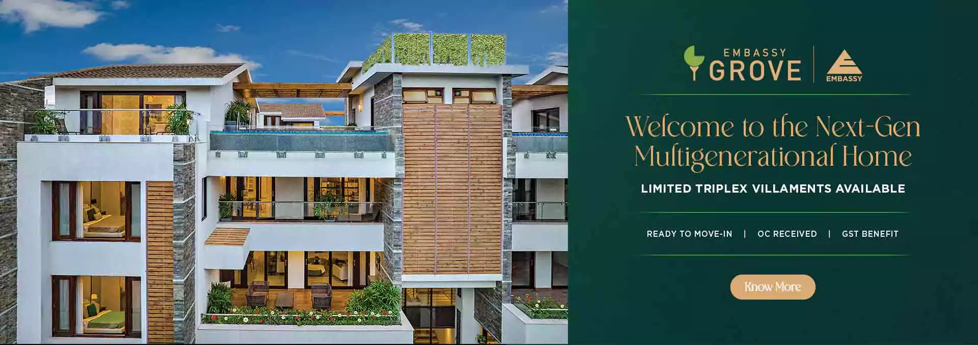 Embassy Grove - Limited Triplex Villaments Available