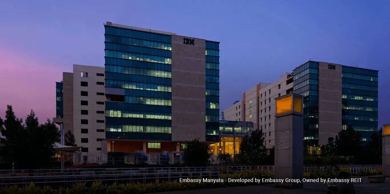 Embassy Manyata - Developed by Embassy Group, Owned by Embassy REIT