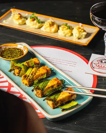 Dining space at Embassy Group’s Sriracha, Manyata Tech Park