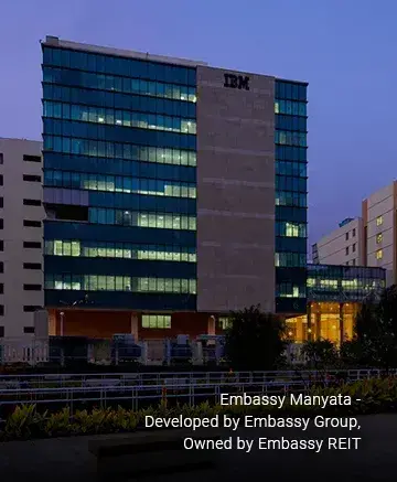 Embassy Manyata - Developed by Embassy Group, Owned by Embassy REIT