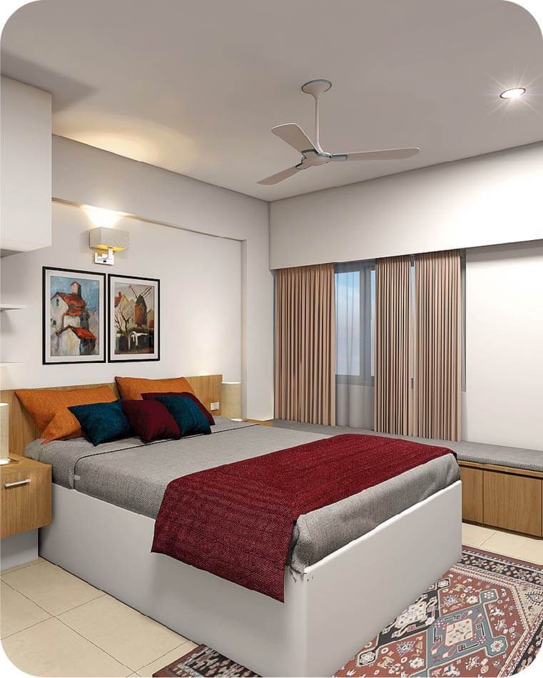 Senior Living Residential Property - Bedroom Interiors