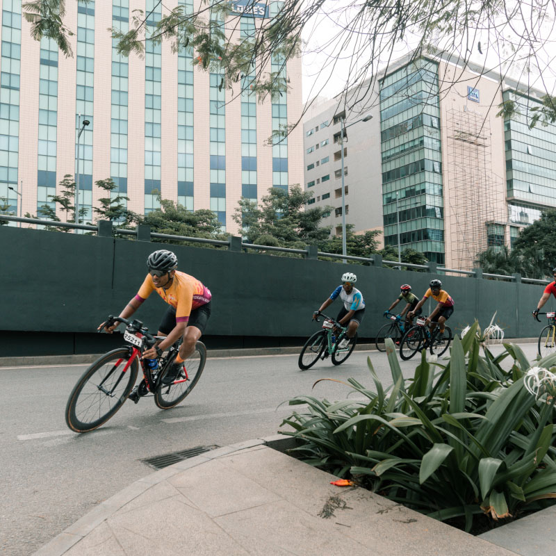 pedal for the planet event by embassy group hurry up