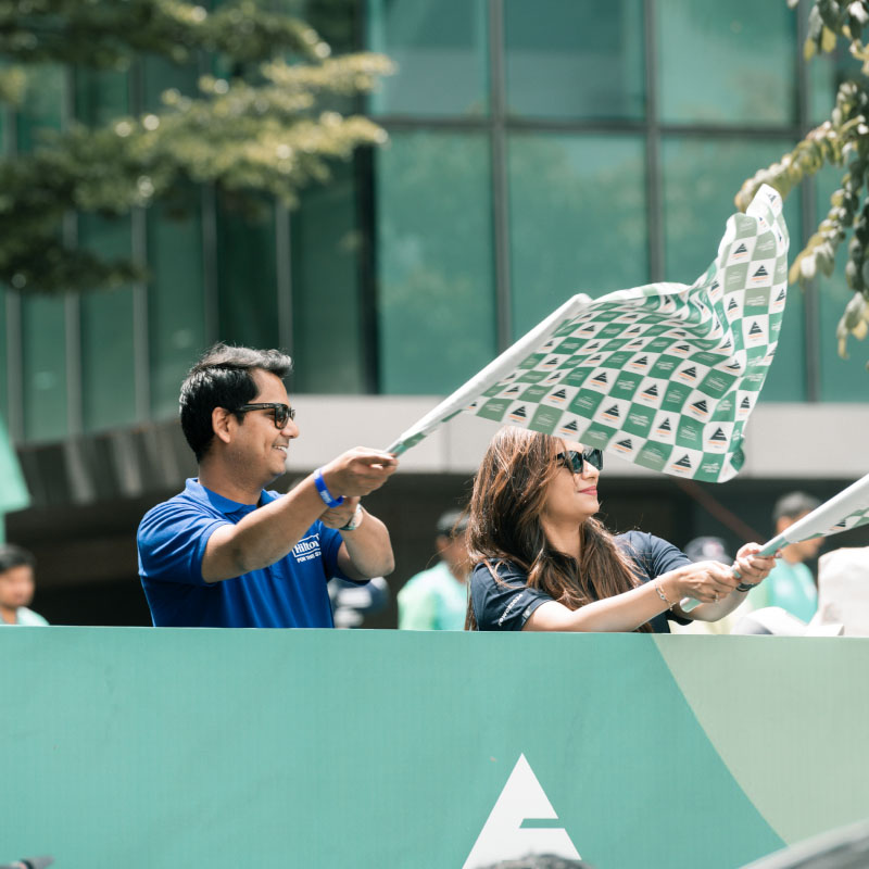 pedal for the planet event by embassy group chearring