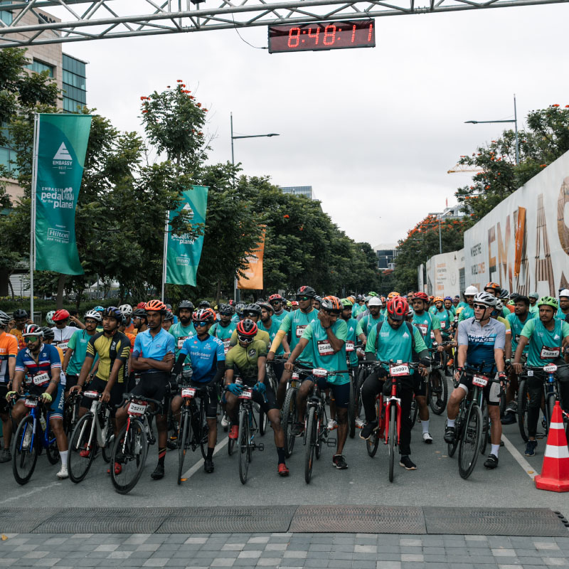 pedal for the planet event by embassy group participants