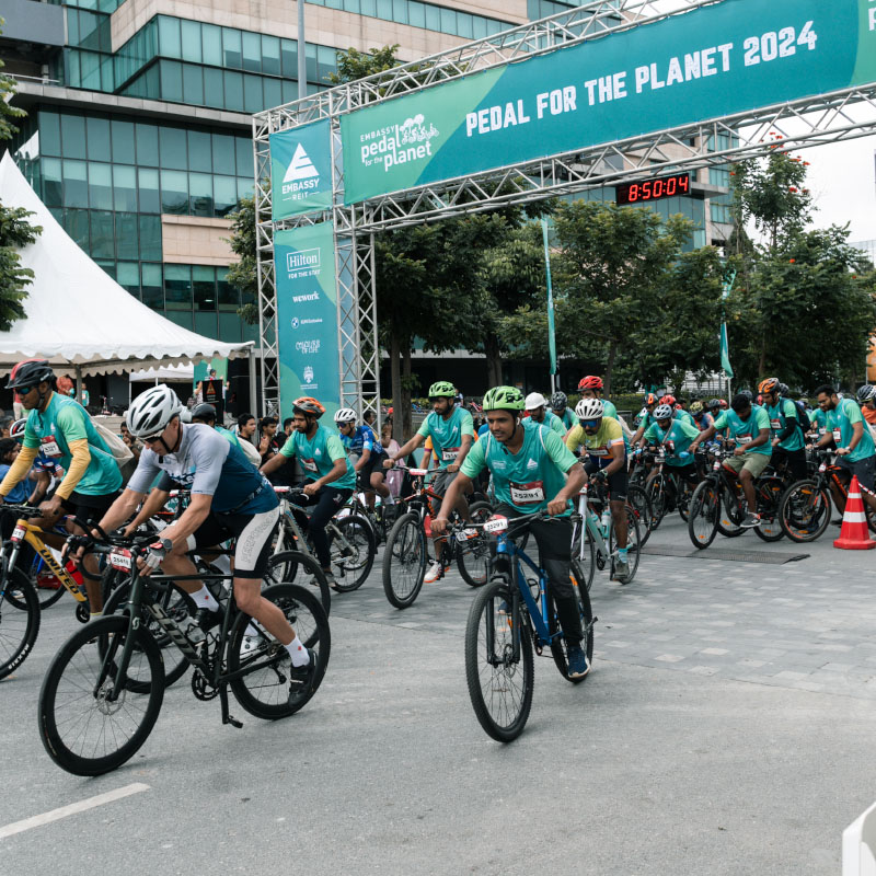 pedal for the planet event by embassy group Cycle Race