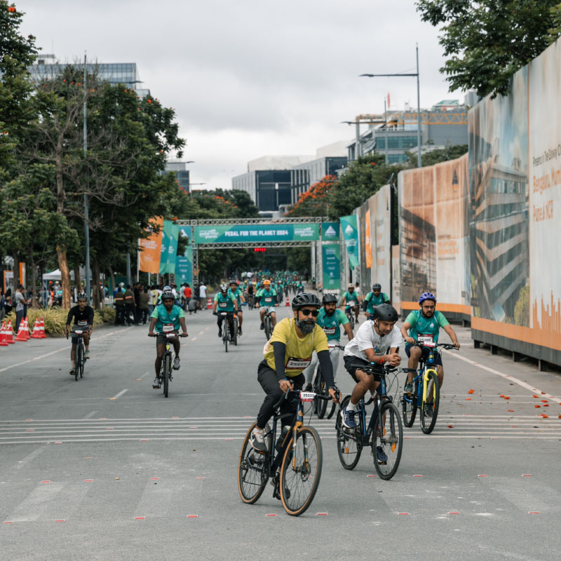 pedal for the planet event by embassy group Cycle Race 2024